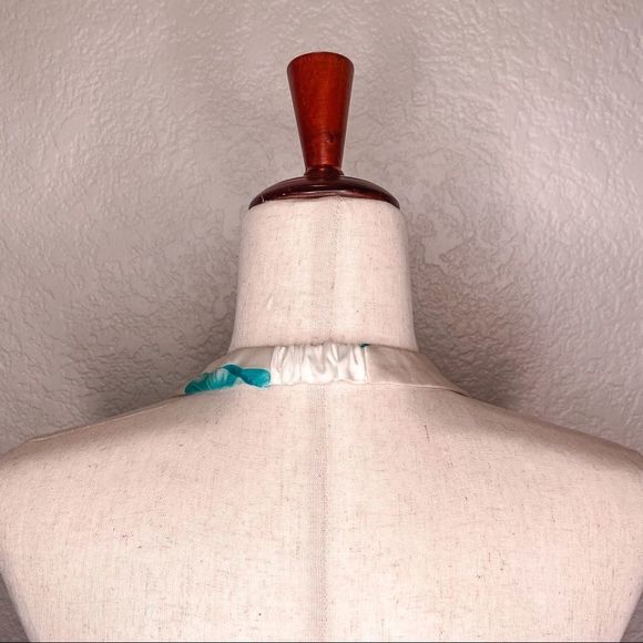 Carmen Marc Valvo Silk Floral Tropical Halter Rouched Dress Size 10 ✨NWT - Picture 8 of 9